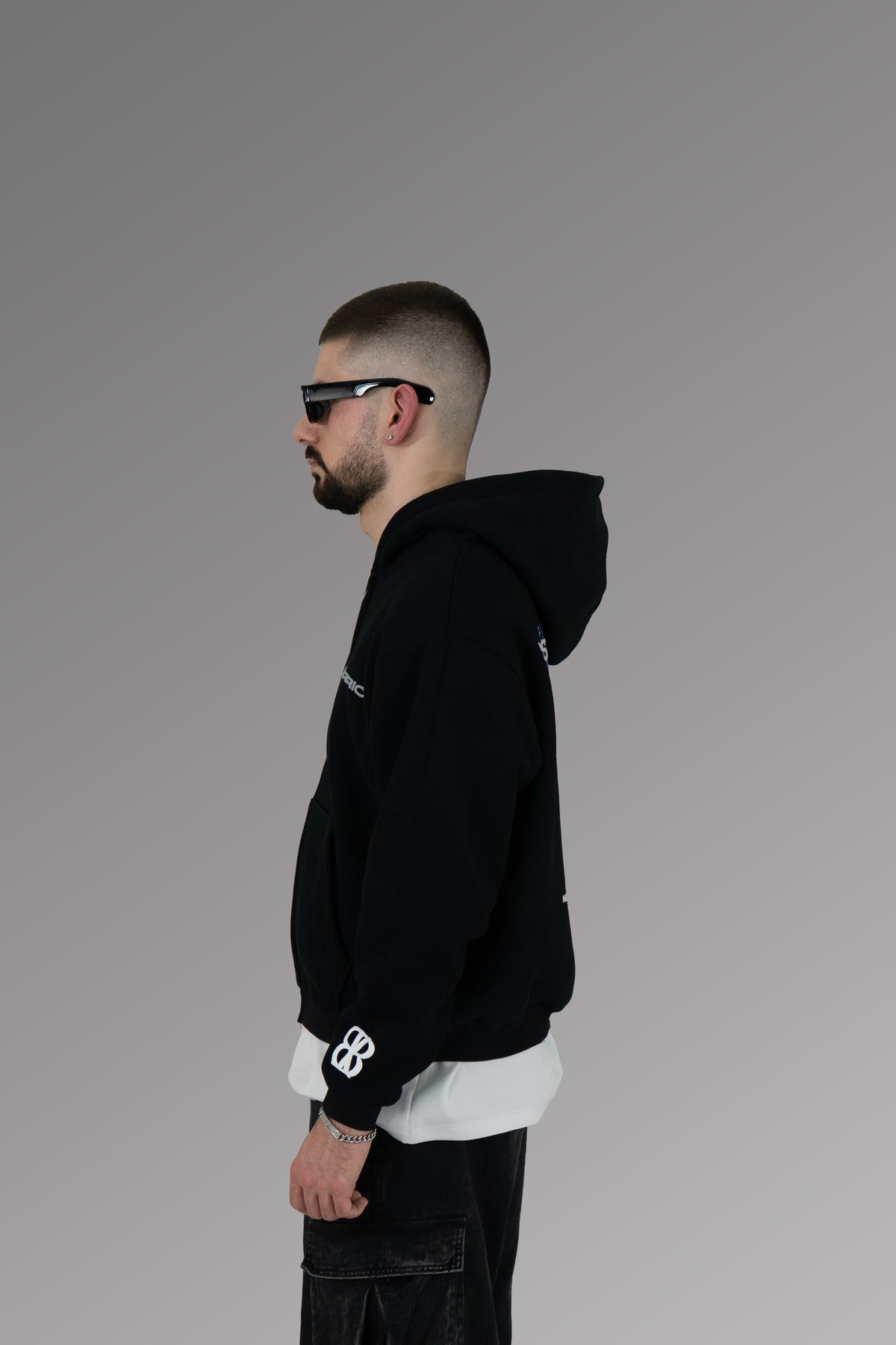 Black Zip-Up Hoodie | Lost Identity