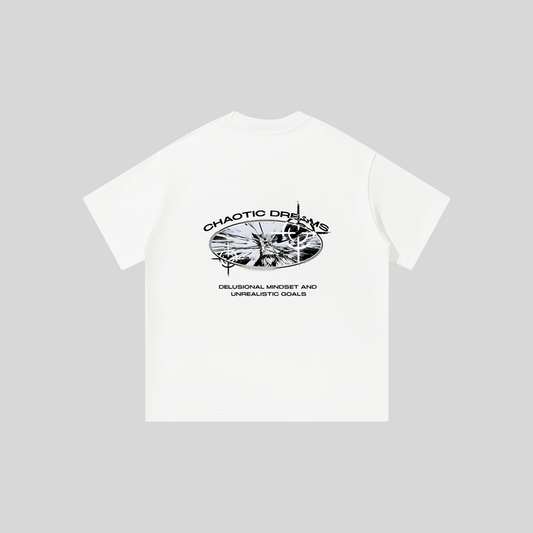 White Oversized Tee | Chaotic Dreams