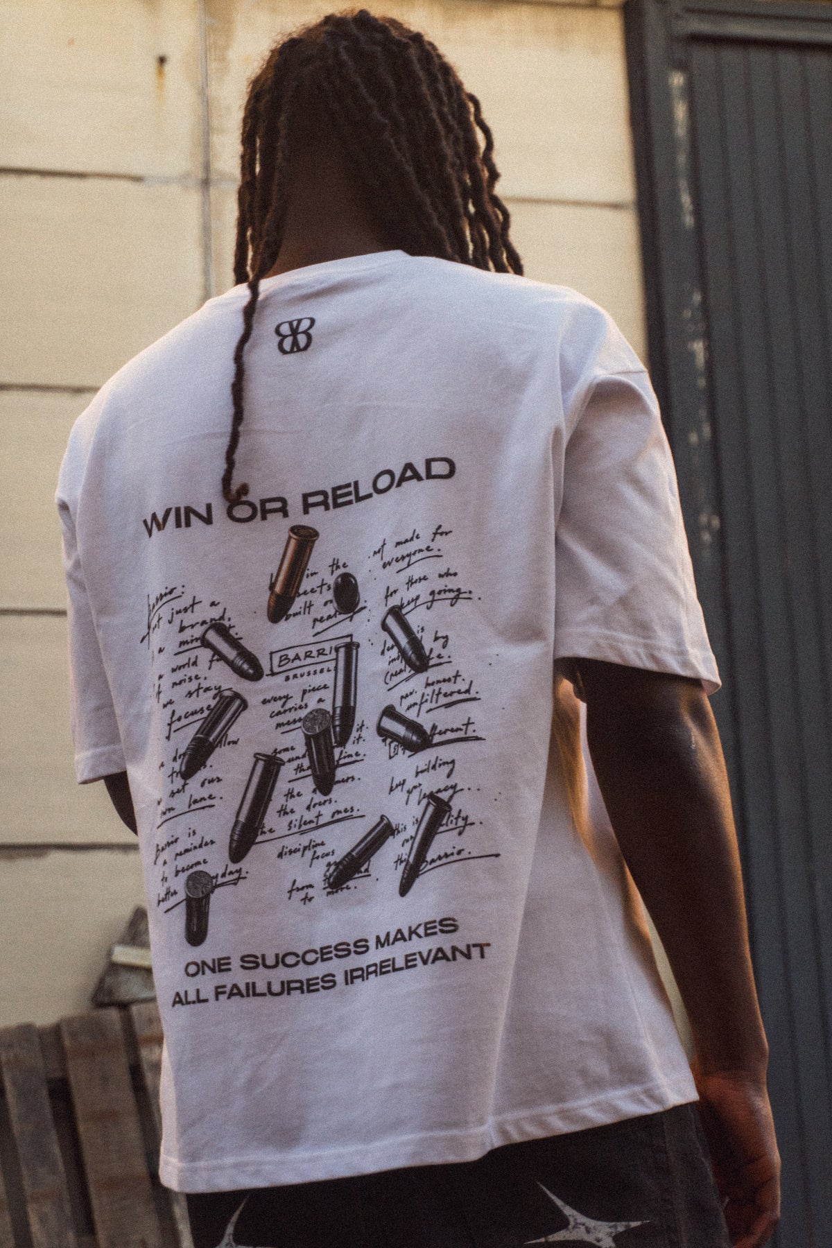 White Oversized Tee | Win or Reload