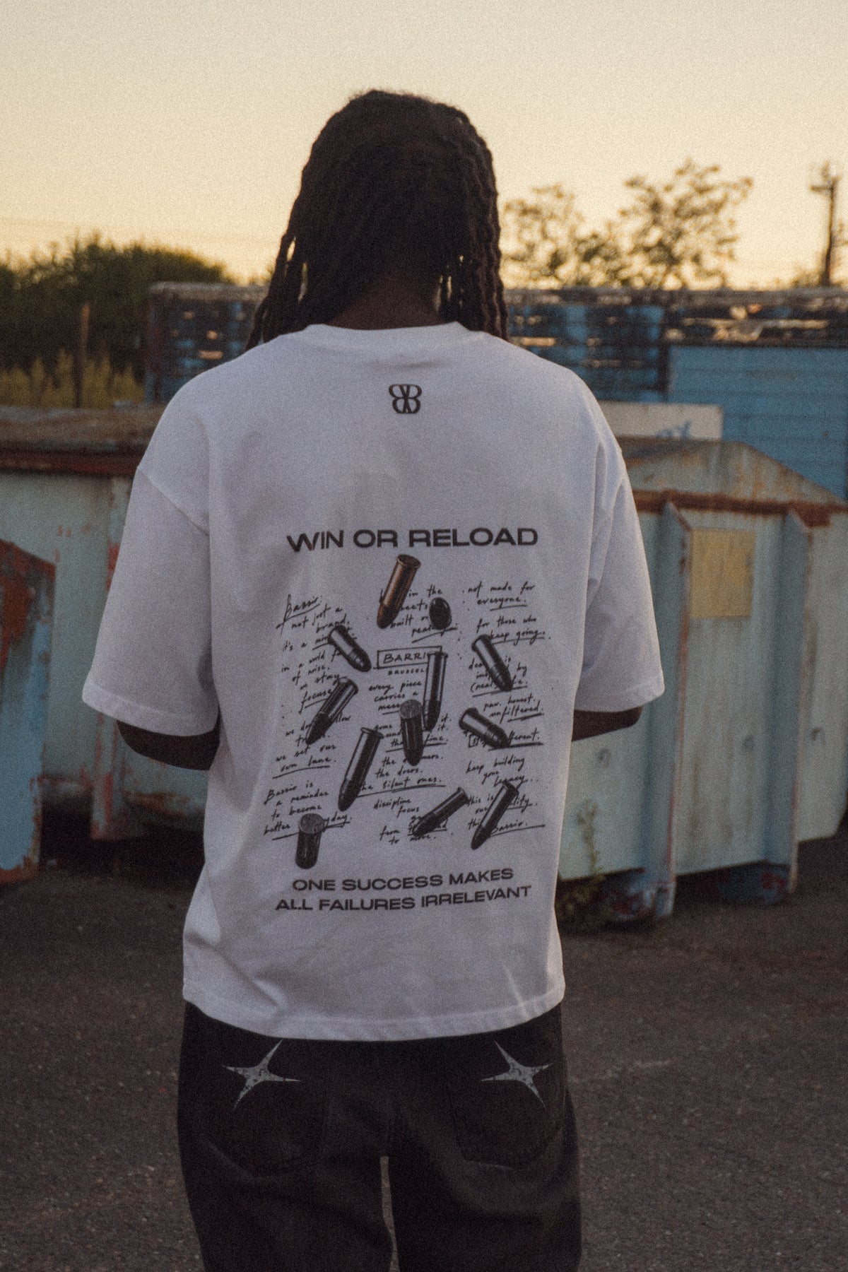 White Oversized Tee | Win or Reload