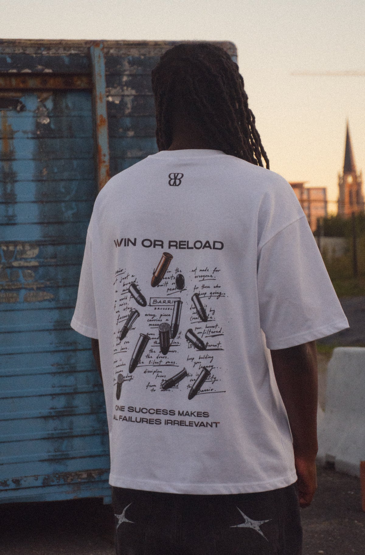 White Oversized Tee | Win or Reload