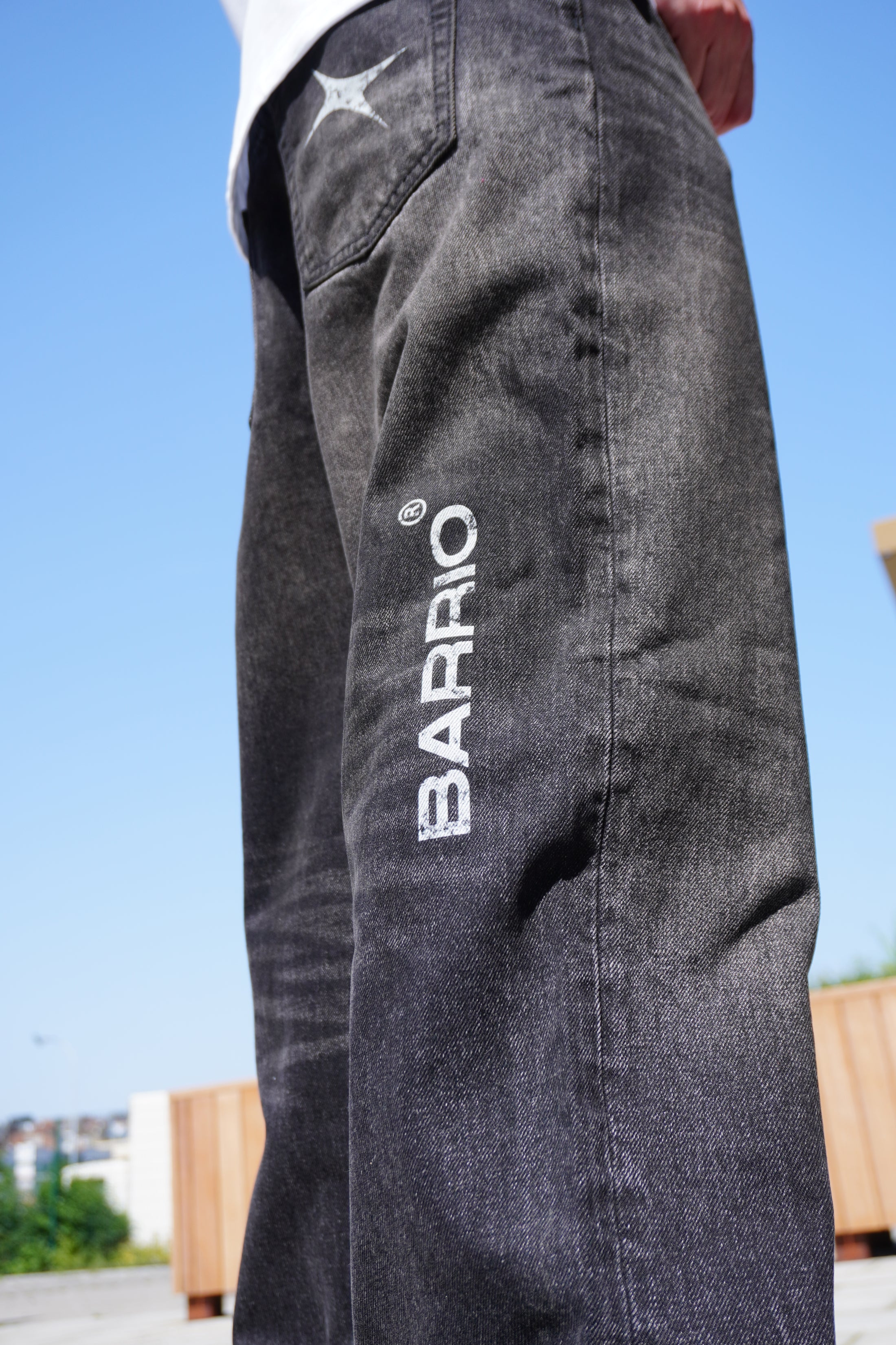 Black Vintage Wash Denim Jeans | Chaotic Dreams