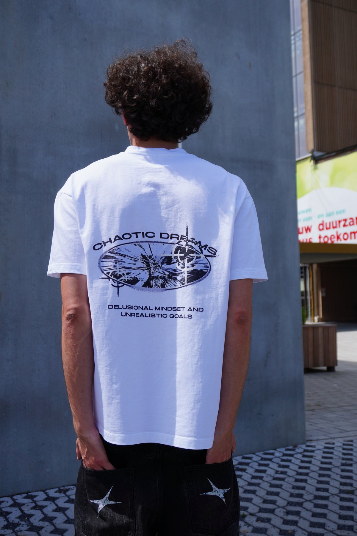 White Oversized Tee | Chaotic Dreams