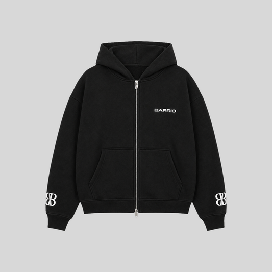 Black Zip-Up Hoodie | Lost Identity