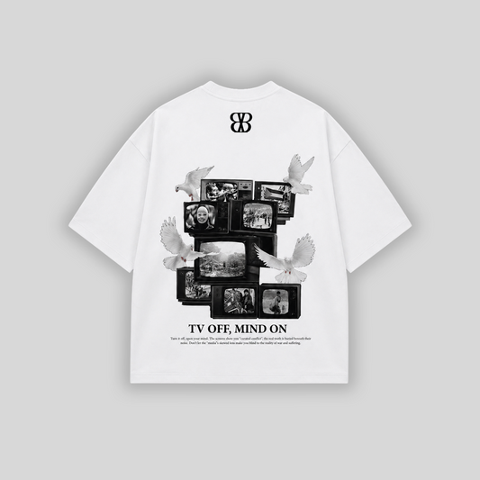 White Tee | TV Off Mind On