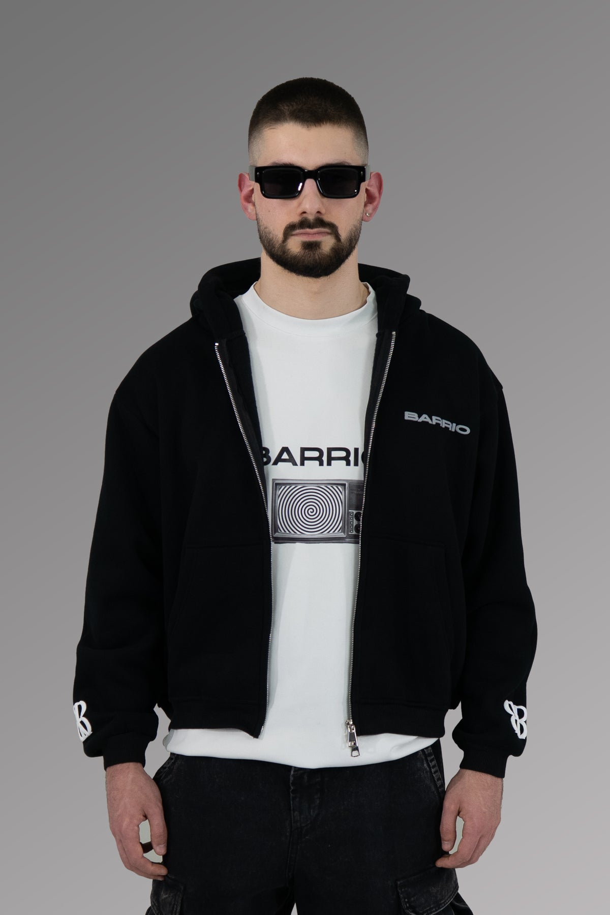 Black Zip-Up Hoodie | Lost Identity