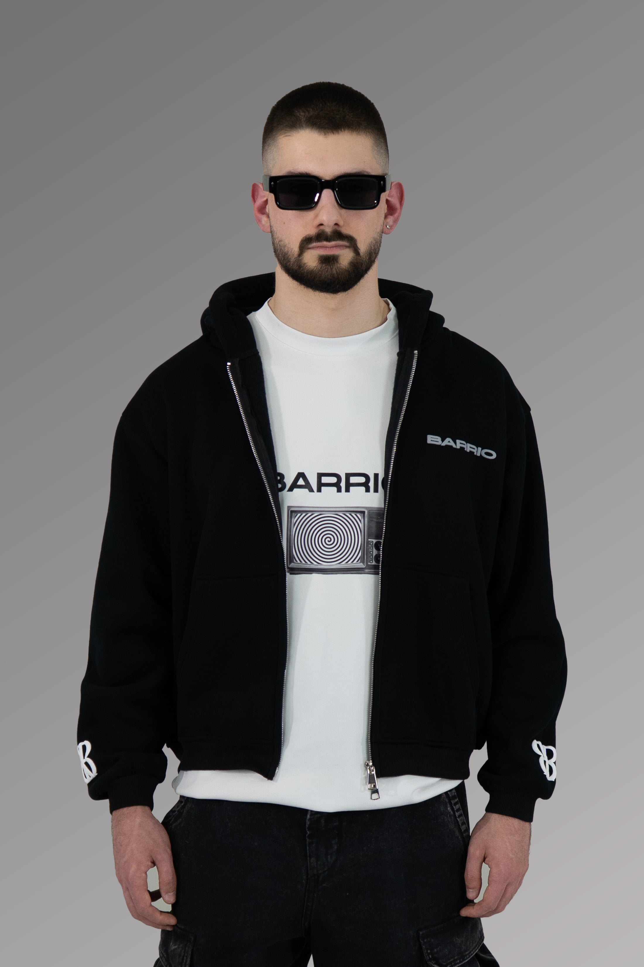 Black Zip-Up Hoodie | Lost Identity